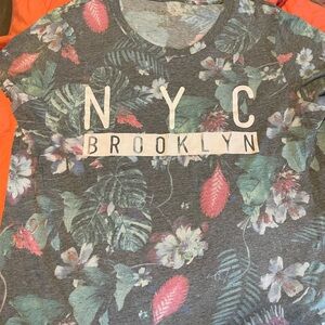 all tropical print front and back